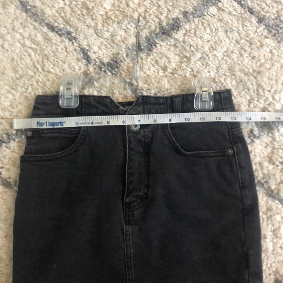 Free People Black Mini Denim Skirt - Picture 7 of 7